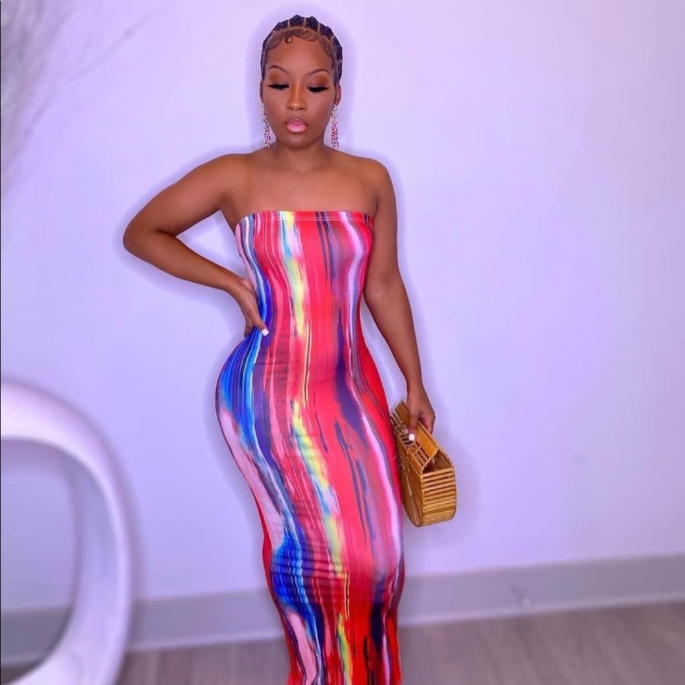 Tube top dress